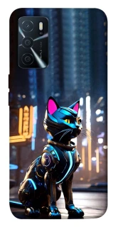 Чехол на Oppo A16s / A16 Cyber cat фото 1 из 1