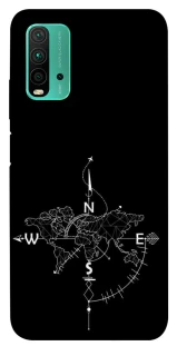 Чехол на Xiaomi Redmi Note 9 4G / Redmi 9 Power Travel Map фото 1 из 1