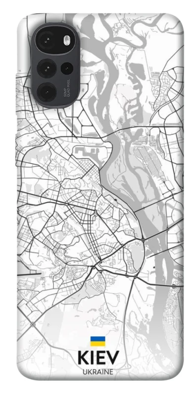 Чохол на Motorola Moto G22 Kiev white map фото 1 з 1