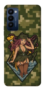 Чохол на TECNO Camon 18 Pro Military Waifu фото 1 з 1