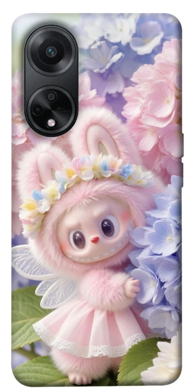 Чохол на Oppo A58 4G Labubu & Flowers ver.1 фото 1 з 1