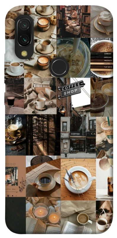 Чохол на Xiaomi Redmi 7 Coffee collage ver.3 фото 1 з 1