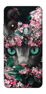 Чехол на ZTE Blade A34 4G Кот в цветах фото 1 из 1