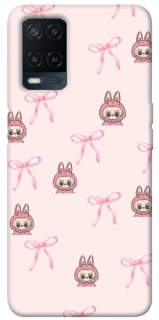 Чехол на Oppo A54 4G Pink bows and Labubus фото 1 из 1