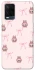 Чохол на Oppo A54 4G Pink bows and Labubus фото 1 з 1