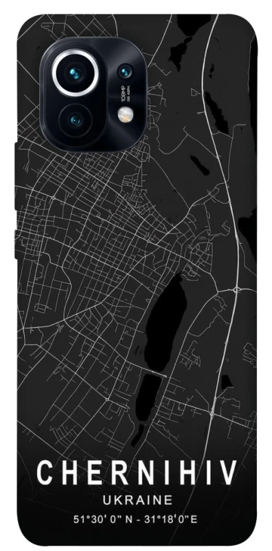 Чохол на Xiaomi Mi 11 Chernihiv map фото 1 з 1