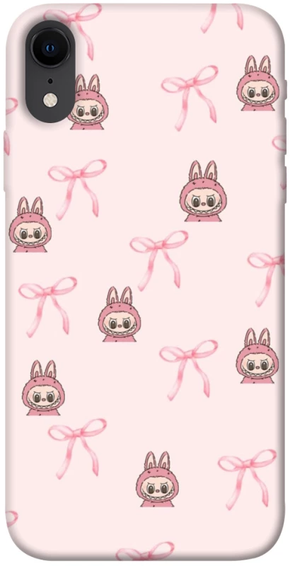 Чохол на Apple iPhone XR (6.1") Pink bows and Labubus фото 1 з 1