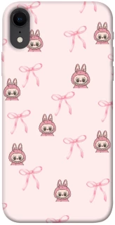 Чехол на Apple iPhone XR (6.1") Pink bows and Labubus фото 1 из 1