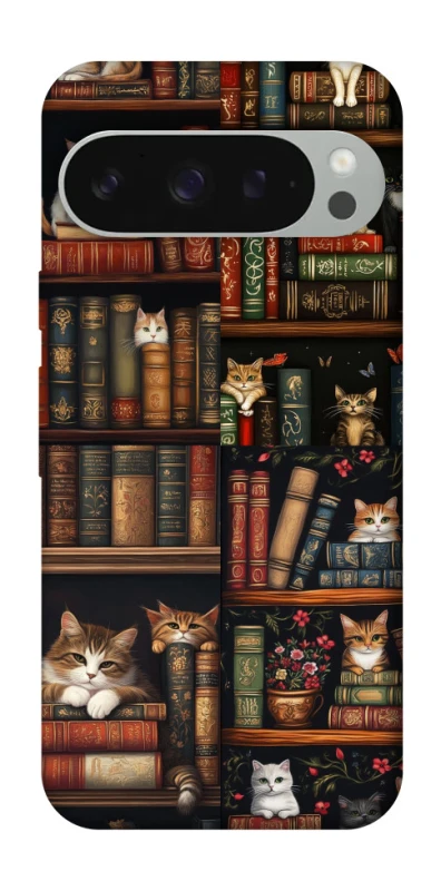 Чохол на Google Pixel 10 Pro XL Cats & Books фото 1 з 1