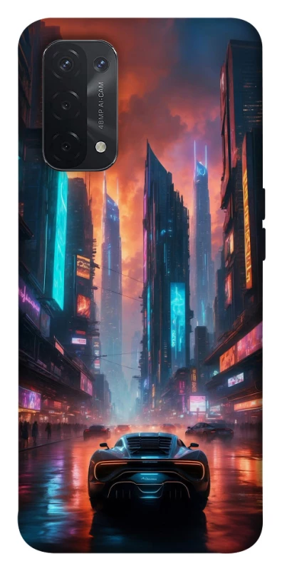 Чехол на Oppo A54 5G / A74 5G Cyber city фото 1 из 1