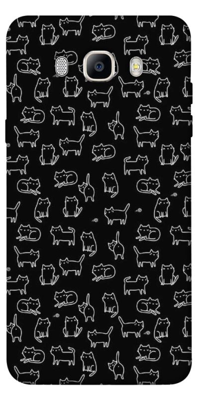 Чохол на Samsung J710F Galaxy J7 (2016) Black Cats фото 1 з 1