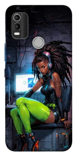 Чехол на Nokia C21 Plus Cyber girl фото 1 из 1