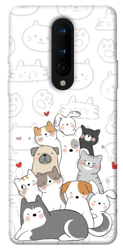 Чохол на OnePlus 8 Funny Pets фото 1 з 1