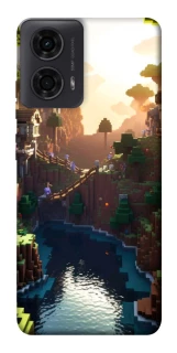 Чехол на Motorola Moto G24 Minecraft sunset фото 1 из 1