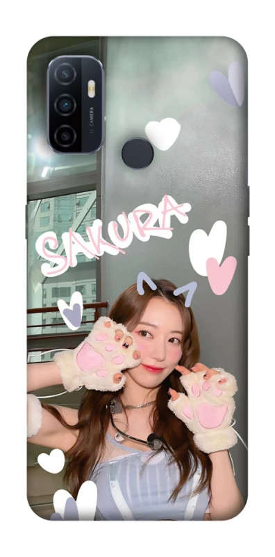 Чохол на Oppo A53 / A32 / A33 Sakura - LE SSERAFIM фото 1 з 1