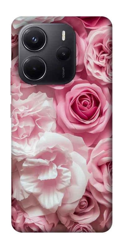 Чехол на Xiaomi Redmi Note 14 4G (Europe version) Розовые цветы фото 1 из 1