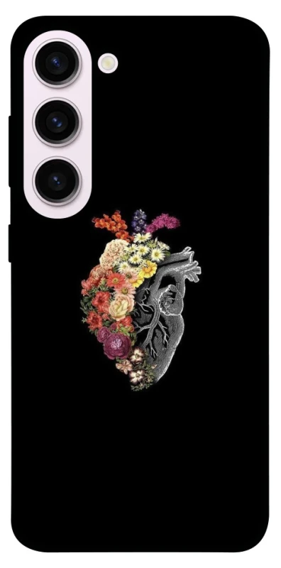 Чохол на Samsung Galaxy S23+ Heart with flowers фото 1 з 1