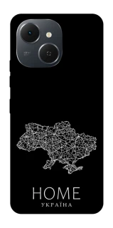 Чохол на TECNO Spark 40C Ukraine black map фото 1 з 1