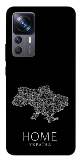 Чохол на Xiaomi 12T / 12T Pro Ukraine black map фото 1 з 1