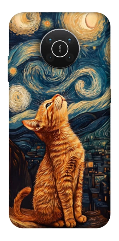 Чохол на Nokia X10 / X20 van gogh cat фото 1 з 1