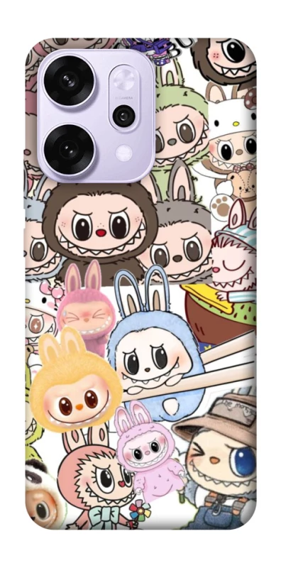 Чохол на Oppo Reno 14 Pro All Labubus фото 1 з 1