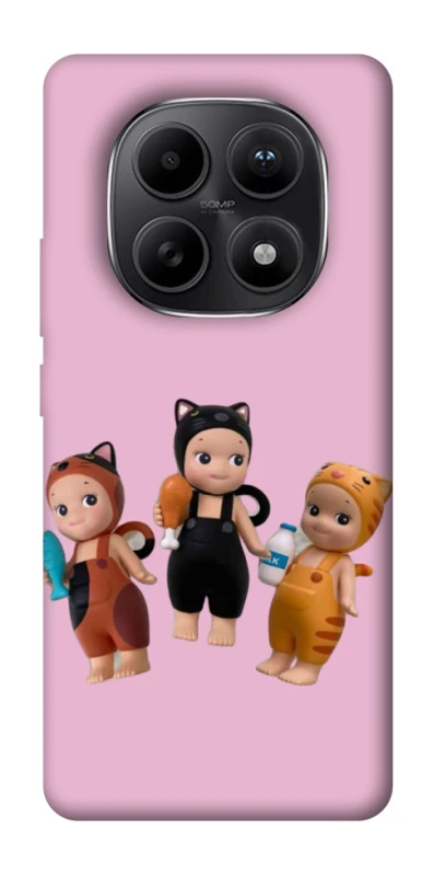 Чехол на Xiaomi Redmi Note 15 5G Cat Cafe Trio фото 1 из 1