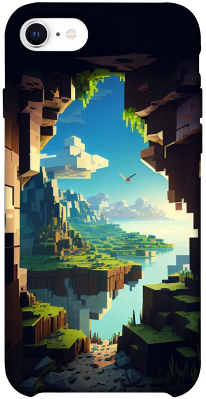 Чехол на Apple iPhone SE (2020) Minecraft sunrise фото 1 из 1