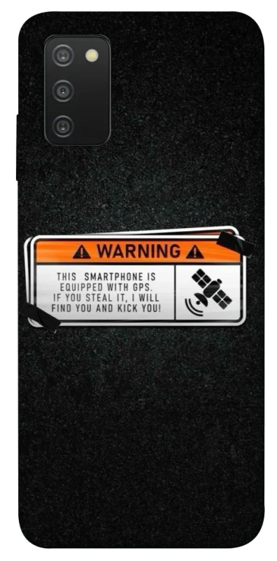 Чохол на Samsung Galaxy A03s Warning фото 1 з 1