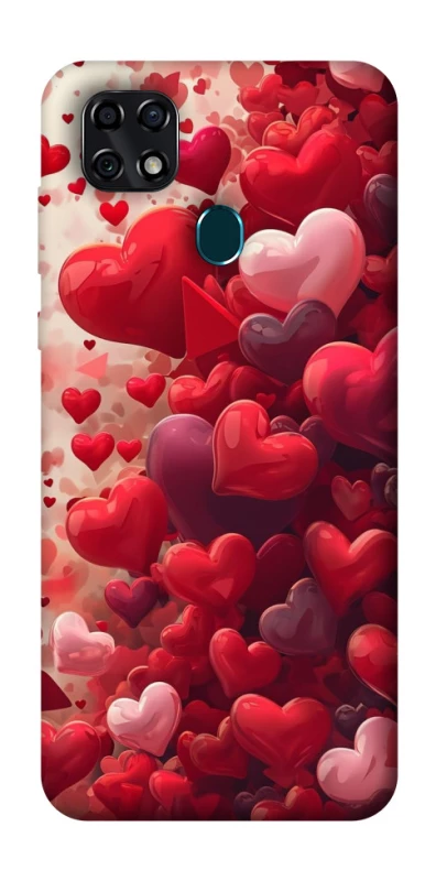 Чехол на ZTE Blade 20 Smart Many hearts фото 1 из 1