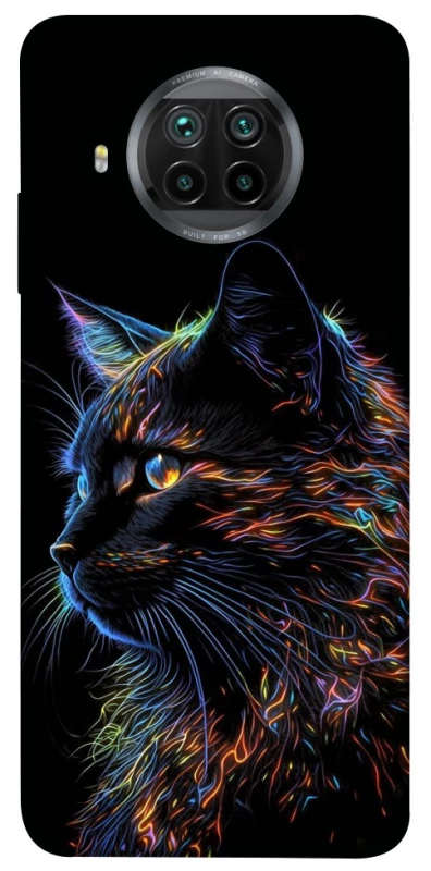 Чехол на Xiaomi Mi 10T Lite / Redmi Note 9 Pro 5G Черный кот фото 1 из 1