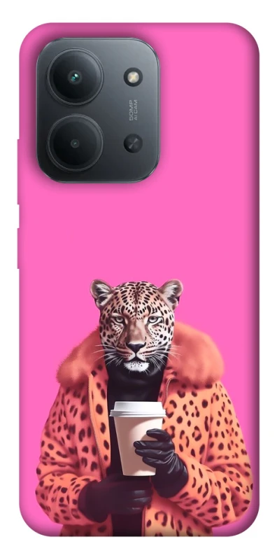 Чохол на Xiaomi Redmi 15C (Global) Леопард з кавою фото 1 з 1