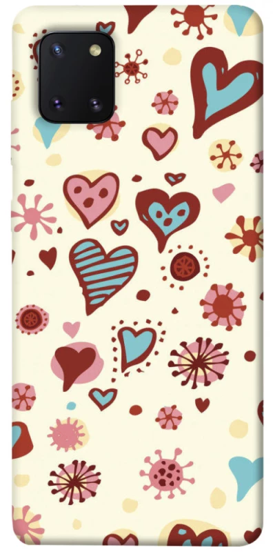 Чехол на Samsung Galaxy Note 10 Lite (A81) Pretty hearts фото 1 из 1