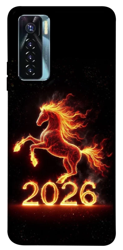 Чохол на TECNO Camon 17 Pro Red Fire Horse ver.1 фото 1 з 1