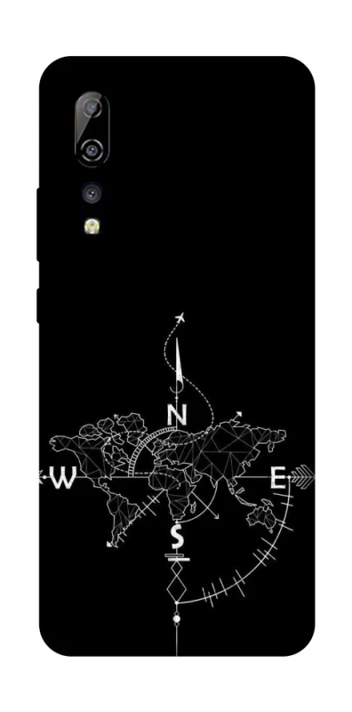 Чохол на ZTE Axon 10 Pro Travel Map фото 1 з 1