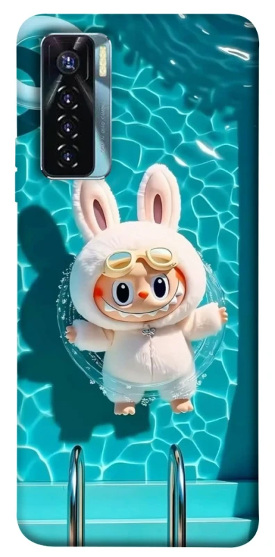 Чохол на TECNO Camon 17 Pro Labubu in the pool ver.2 фото 1 з 1