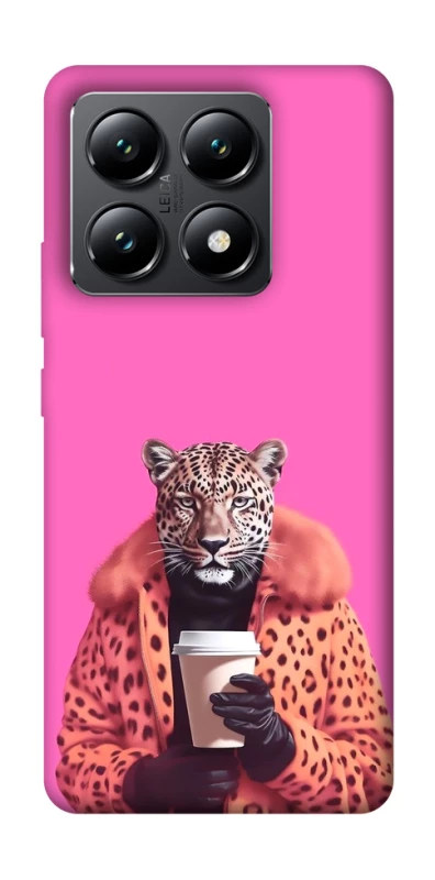 Чохол на Xiaomi 14T Леопард з кавою фото 1 з 1