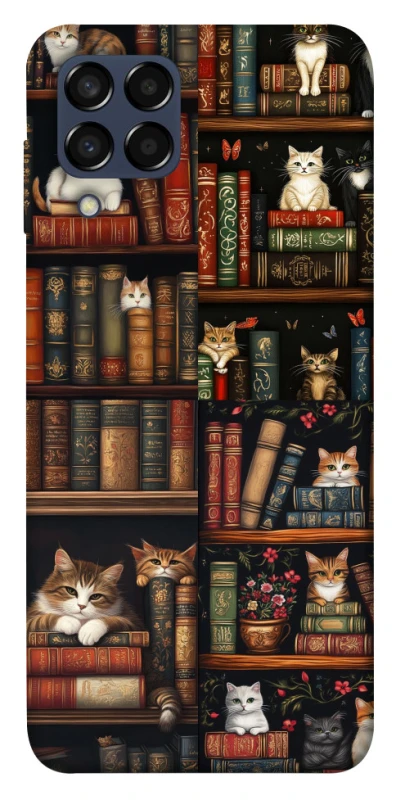 Чехол на Samsung Galaxy M33 5G Cats & Books фото 1 из 1