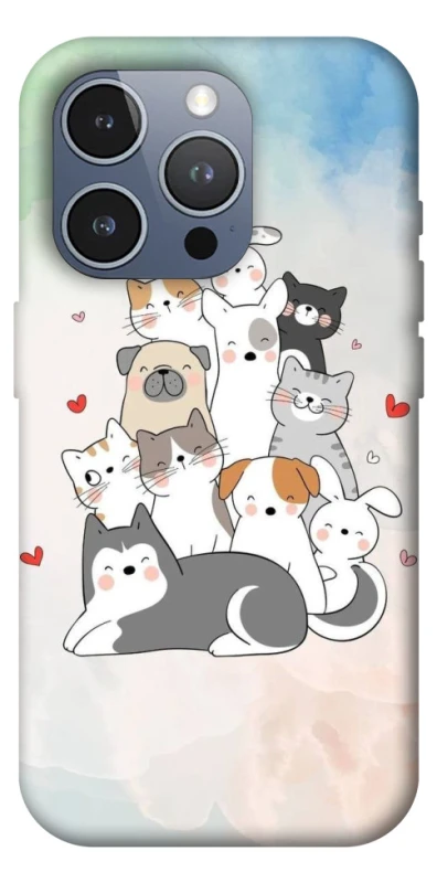 Чохол на Apple iPhone 16 Pro Max Funny Pets ver.2 фото 1 з 1