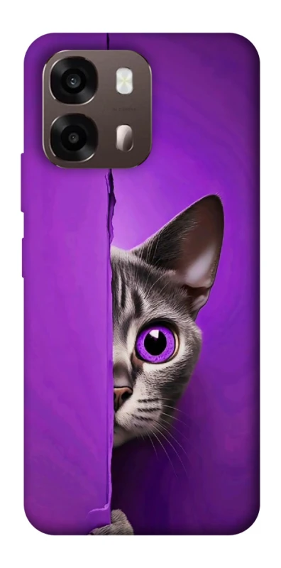 Чохол на Oppo A6 Кіт-підглядач фото 1 з 2