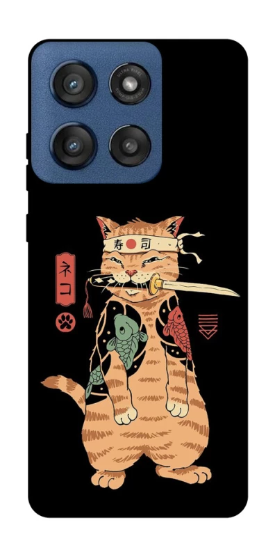 Чехол на Motorola Edge 60 Stylus Кот-самурай фото 1 из 1