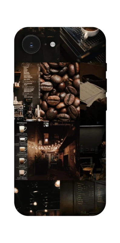 Чехол на Apple iPhone 16e (6.1") Coffee collage ver.1 фото 1 из 1