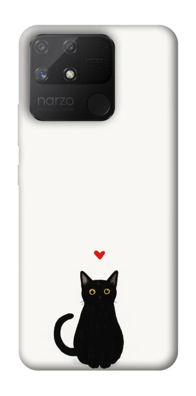 Чохол на Realme Narzo 50A cat in love фото 1 Чохол на Realme Narzo 50A cat in love фото 1 з 1