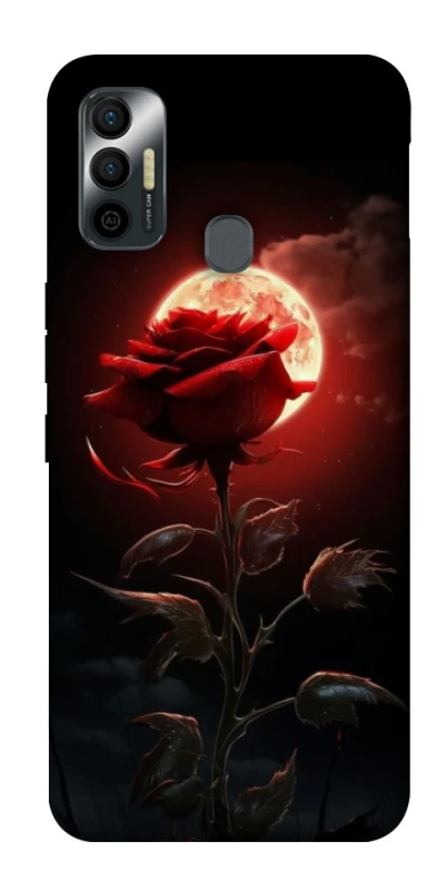 Чехол на TECNO Spark 7 Красная роза фото 1 из 1