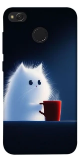 Чехол на Xiaomi Redmi 4X Чехол кот с кофе фото 1 из 1