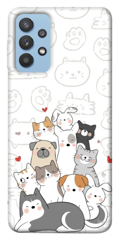 Чохол на Samsung Galaxy M32 Funny Pets фото 1 з 1