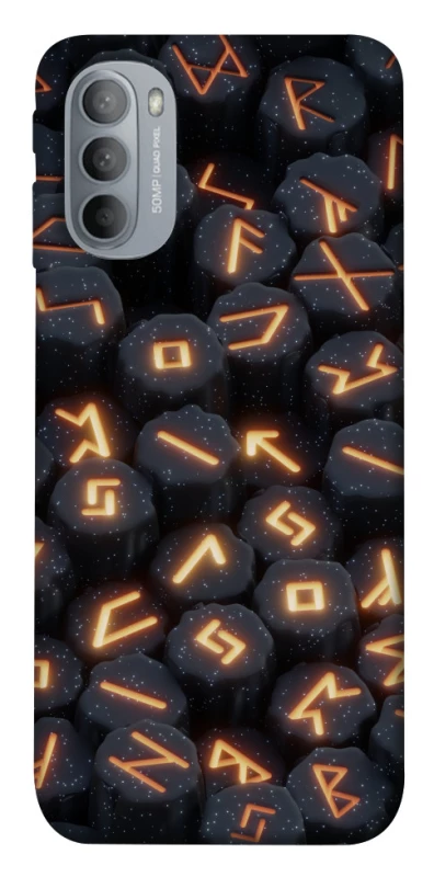 Чехол на Motorola Moto G31 Огненые руны фото 1 из 1