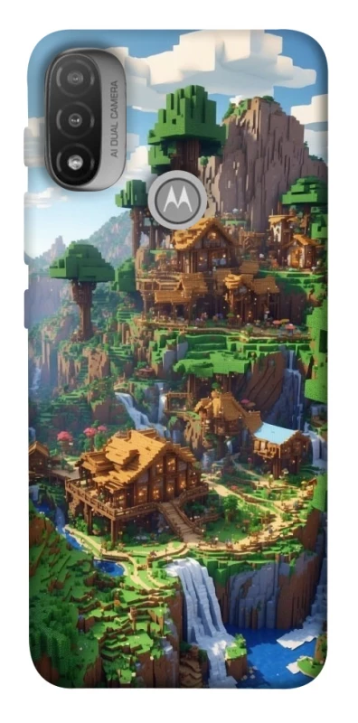 Чохол на Motorola Moto E20 Minecraft universe фото 1 з 1