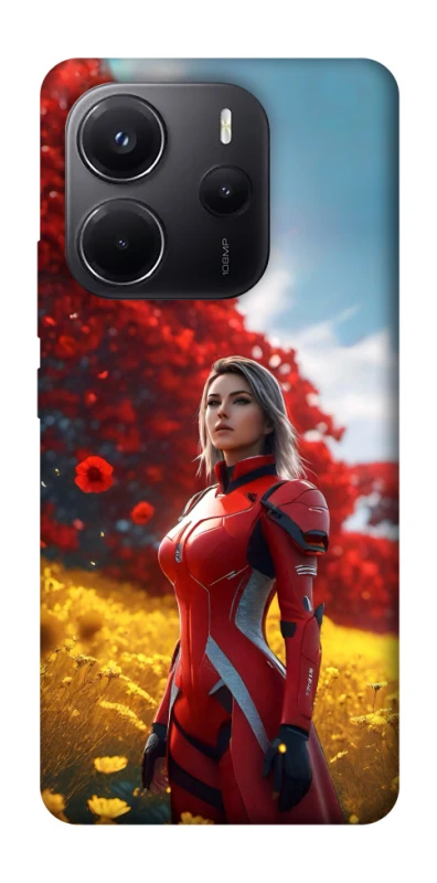 Чохол на Xiaomi Redmi Note 14 4G (Europe version) Cyber space girl ver.5 фото 1 з 1