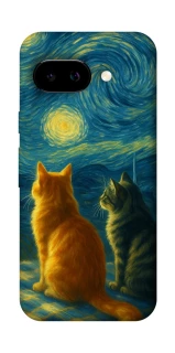 Чохол на Google Pixel 9a Cats under the stars фото 1 Чохол на Google Pixel 9a Cats under the stars фото 1 з 1