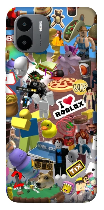 Чохол на Xiaomi Redmi A1 / A2 Roblox collage ver.5 фото 1 з 1